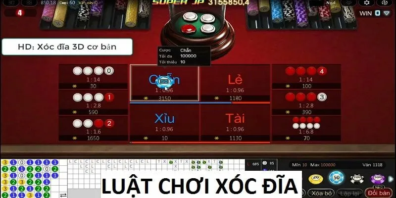 Quy định chung cho các chơi xóc đĩa Bet88
